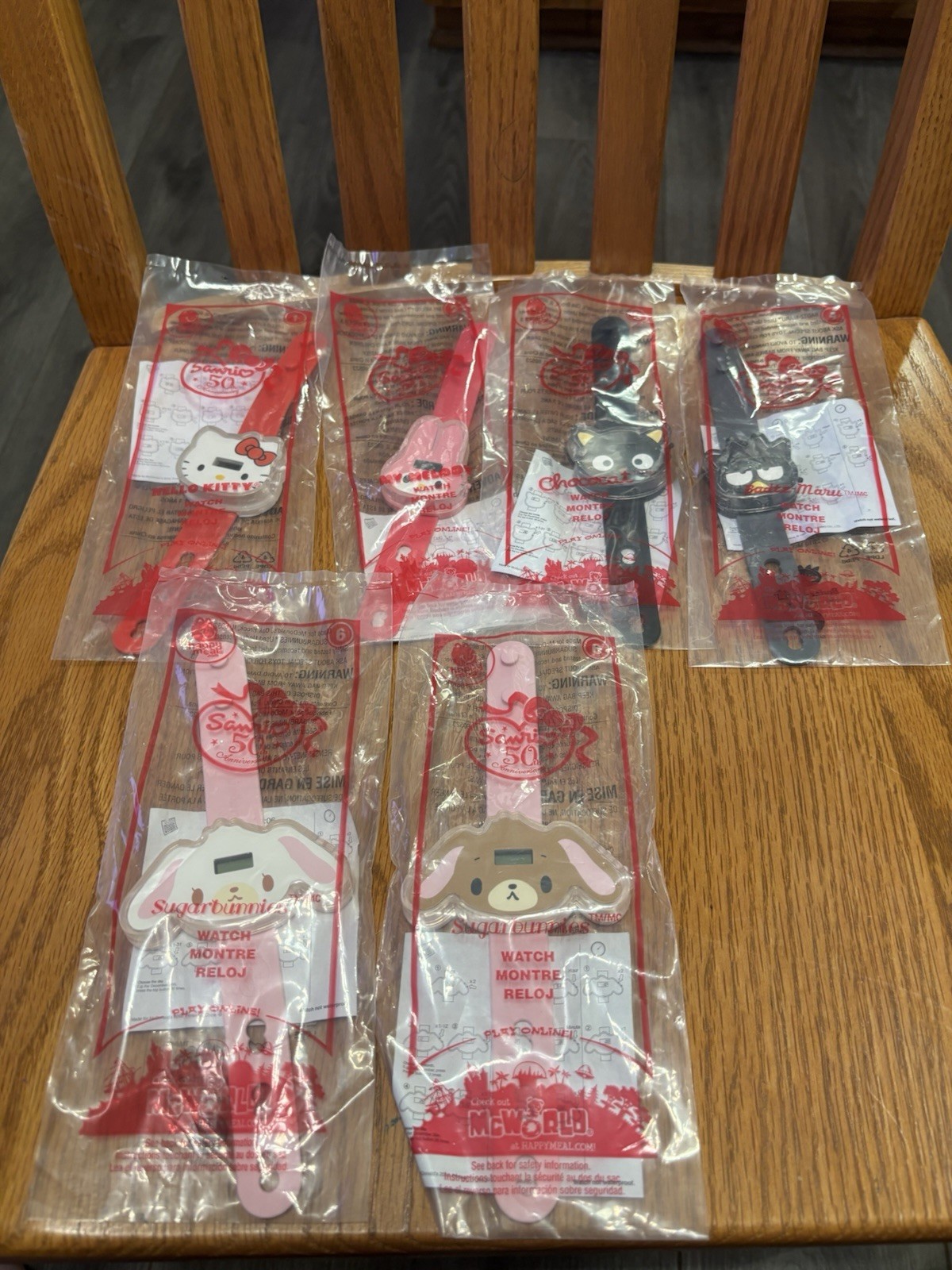McDonald’s Watches in of Anniversary 2010 Packages. 50th Sanrio Lot 6 - vintagewatches.pk