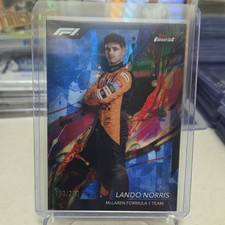 Topps 2024 Finest Formula 1 Lando Norris #7 McLaren Blue Refractor 190/200