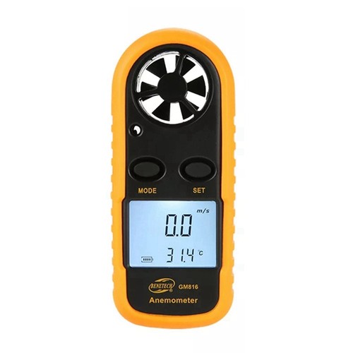 Digitales Windmesser Anemometer GM816 Windgeschwindigkeitsmessgerät Wind 4341