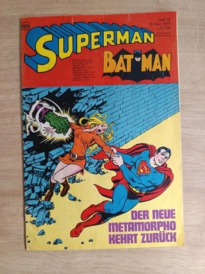 Superman Nr. 24 Von 1972 Ehapa Z1 Bagged+Boarded Mit Sammelecke 