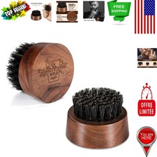 Luxury Black Walnut Beard Brush with Soft Boar Bristles for Gentle Grooming