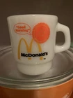 1/McDonald's Fire King Coffee Mug  Good Morning Milk Glass Vintage