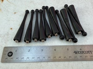 (Lot of 11) Stubby Portable Radio Antenna - Red Tip 3” - Unbranded for Motorola