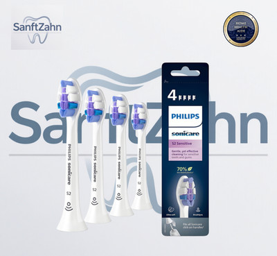 NEU 4er Pack Philips Sonicare S2 Sensitive original Germany C3 W2 HX6054 DE~