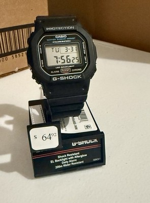 Casio G-Shock DW5600E-1WM Men's Watch 200m Water Resistant Brand New Black.