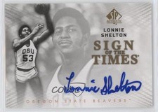 2012-13 SP Authentic Sign of the Times Lonnie Shelton #S-LS Auto ti8