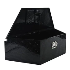 39"x16.5"x12"Aluminum Tool Box Trailer Tongue Truck Pickup Storage w/lock Black