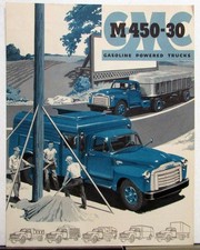 1954 Gmc M 350 30 Gas Truck 302 Engine Sales Brochure Folder Original