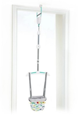 Bright Starts Playful Parade Door Jumper for Baby with Adjustable Strap,Max 26lb