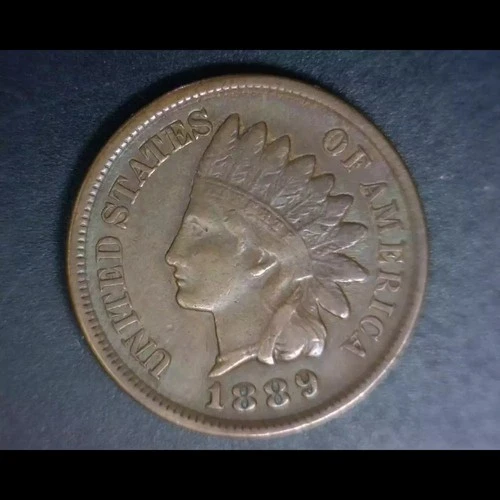 1889 Indian Head Cent Penny 1C - Grade - EF