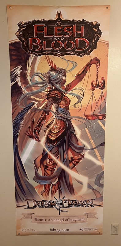 Flesh and Blood FAB- Vinyl Banner Poster 31x78 Themis, Archangel of Judgment