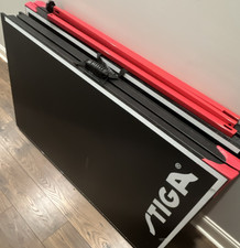 STIGA Table Tennis Table Black and Red Official Size Indoor Outdoor Ping Pong