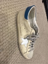 Golden Goose Super-Star Private Edition Sneakers in White/Blue