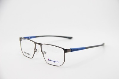 NEW CHAMPION REVEL 300 C02 GUNMETAL BLUE GREY AUTHENTIC FRAMES EYEGLASSES 51-15