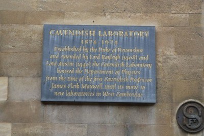 Foto 6x4 Plakette, The Old Cavendish Laboratory Cambridge\/TL4658 c2017