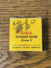 Vintage Kodak Series V Skylight Filter 1A Glass Lens Protection with Box Case