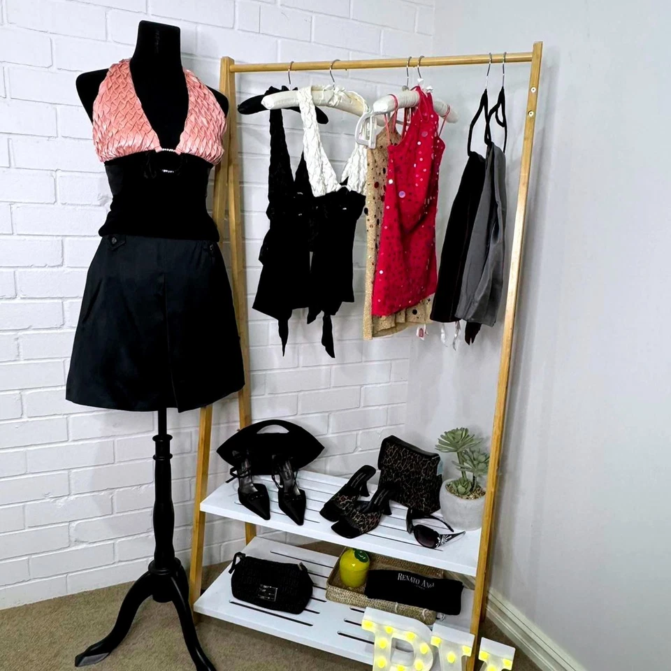 Ultra-Rare Stunning USA Vintage Y2K 'Arden B’ Elegant Halter Neck - image 2 of 4