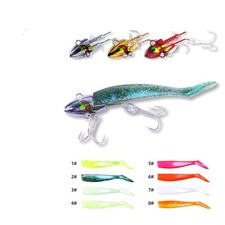 2/6PCS Soft Fishing Lure Swimbait 10g 14g 21g 27g Bass Shad Pike Jig Head Hookz