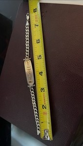 egyptian Cartouche bracelet Men’s Sterling Silver 20g Approx 