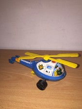 Kyoei Vintage 5.5" Friction EMERGENCY Helicopter Tin Litho Made in Japan