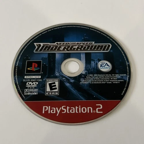 Need for Speed: Underground (Sony PlayStation 2, 2003) Disc Only* Free Ship!