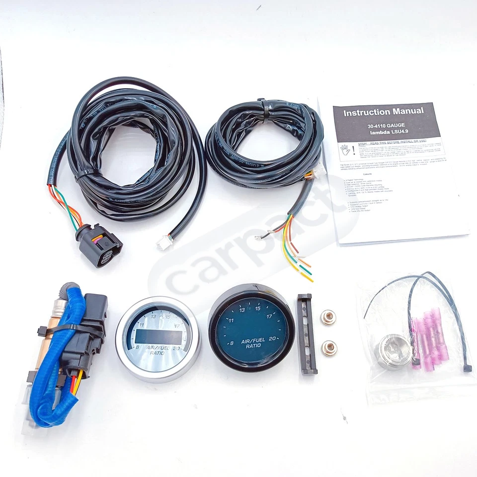  30-4110 UEGO banda ancha O2 medidor de relación de combustible de aire AFR 52 mm con sensor de 4,9 LSU Foto 3 de 4