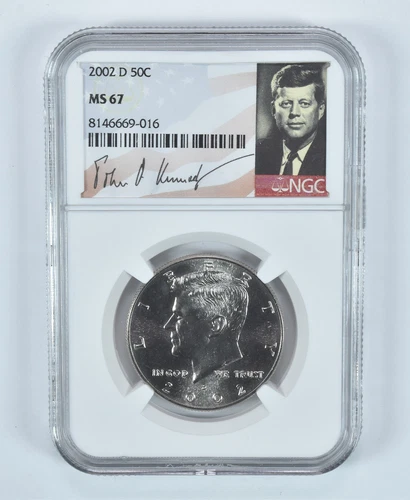 2002-D Kennedy Half Dollar MS67 NGC Special Label