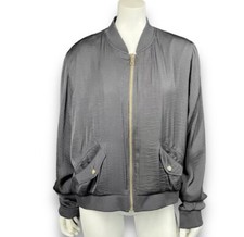 Jennifer Lopez Women’s Xl Black Full Zip Embroidered Floral Jacket