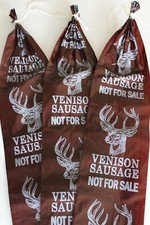 10 pk Mahogany Fibrous Sausage Casing Printed 2.5  x 20"  3 lb Bologna-Summer