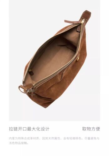 Songmont in Black / Brown Hobo Bag Vegetable Tanned Cowhide Commuter Armpit Bag - 第 23/29 張圖片