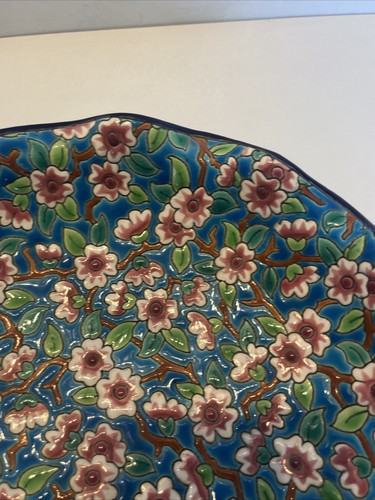 Assiette Creuse Émaux Longwy Décor Floral ( Cassé) - Photo 8/16