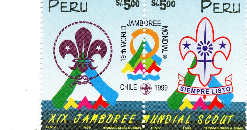 Boy Scouts' XIX World Jamboree-Chile-99, set of 2, Perú 1999, accept offers