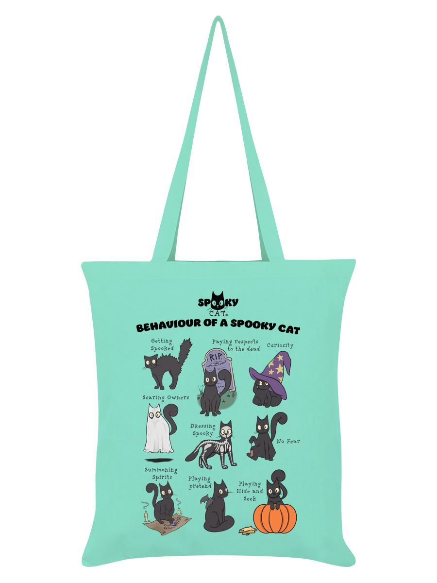 Tote Bag Mint Behaviour Of A Spooky Cat 32x44cm