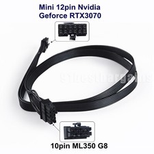 10Pin to Mini 12Pin Nvidia for Geforce RTX3070 and HP ML350 G8 GPU Power Cable