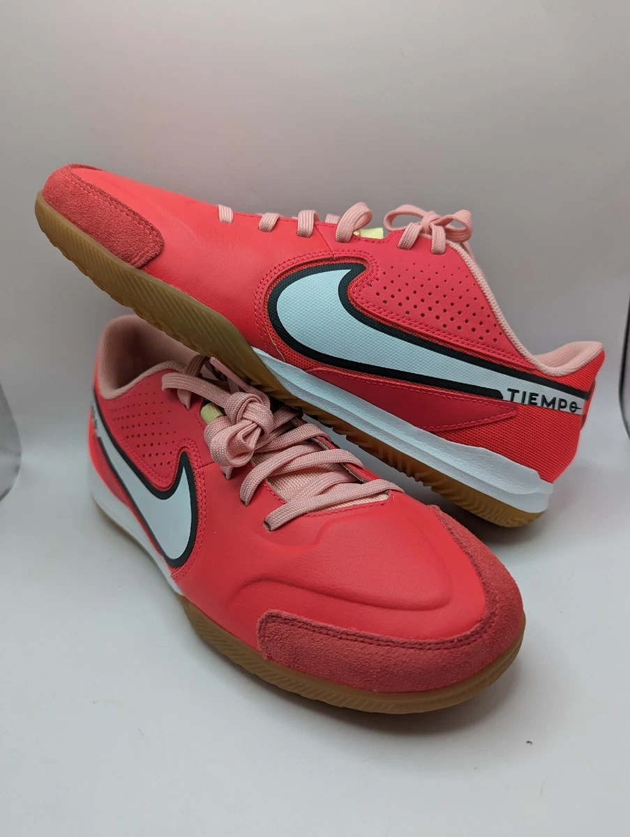 hasta ahora escapar Inducir Nike Tiempo Legend 9 Academy IC Indoor Soccer Shoe DA1190-618 Size 7.5 Pink  Men | eBay