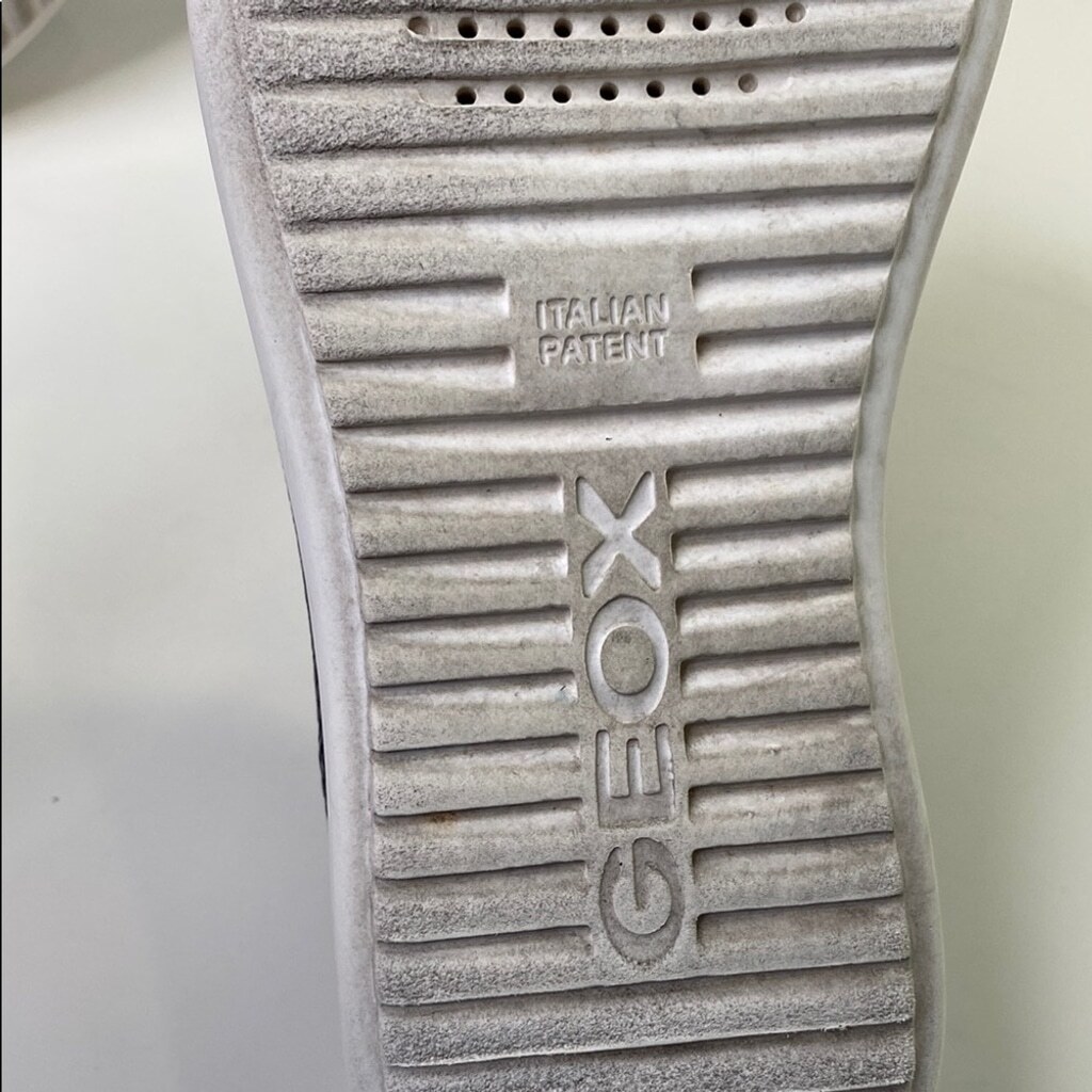 Geox Python Embossed Navy and Silver Sneakers Siz… - image 8