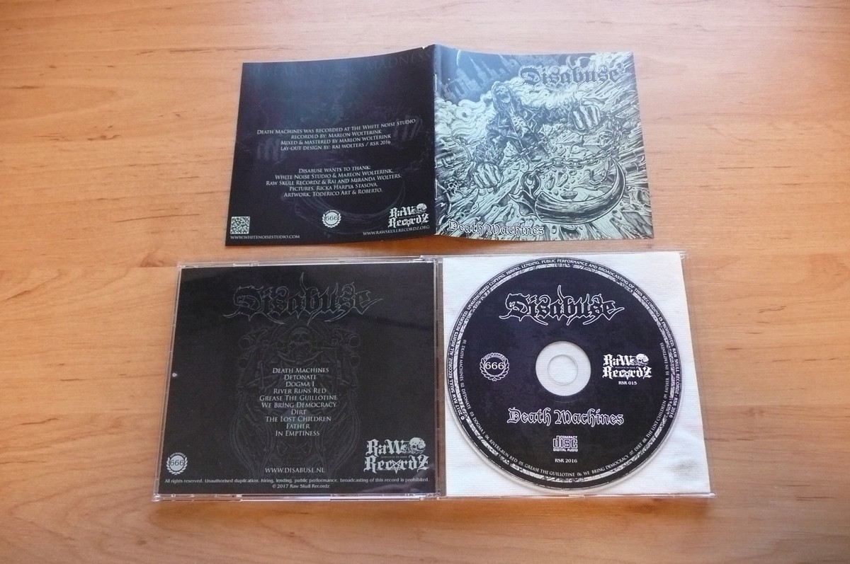 CD DISABUSE - DEATH MACHINES / RAW SKULL RECORDZ 2017 / THRASH