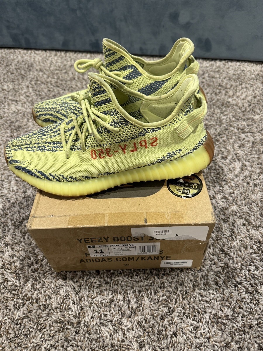 Size 11 - adidas Yeezy Boost 350 V2 Low Semi Frozen Yellow  display picture 1