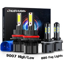 Fit Pontiac Grand Prix 1997-2003 - 9007 Led Headlight 880 Fog Light Bulbs Kit