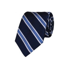 Gitman Woven Ribbed Stripe Silk Neck Tie