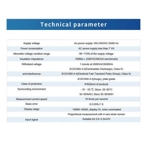 Load Cell Sensor Indicator Amplifier Transmitter Input 0.8-2.5mV/V AC100-240V - Picture 25 of 30