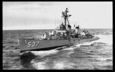 USS The Sullivans DD-537 postcard US Navy Destroyer