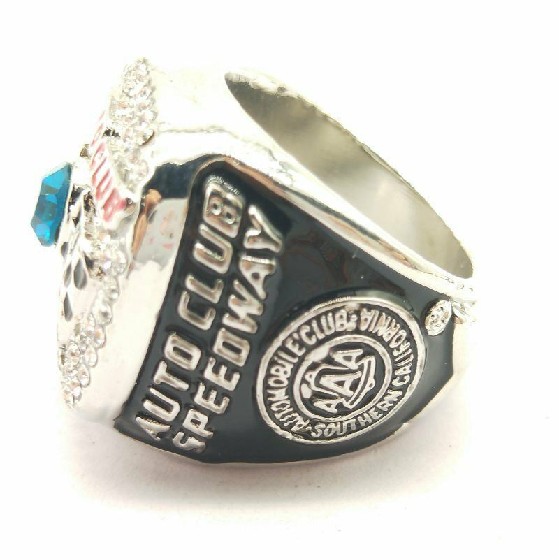 American Racer Rings Ring Nascar 400 Auto Club Speedway Race Silver Racing Rings | eBay