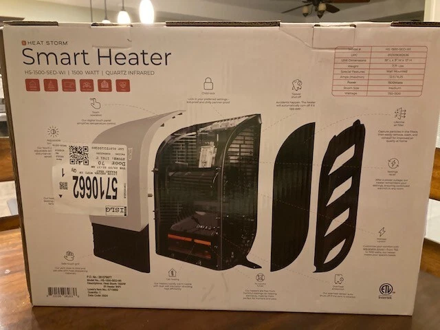 Calentador Wifi Inteligente Interior Heat Storm Sedona 1500w  Foto 4 de 4