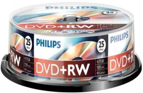 10 PHILIPS 4X DVD+RW DVDRW ReWritable Branded Logo 4.7GB Blank in Paper Sleeve   - Image 3 of 4