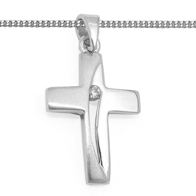 Kreuz Kette Silber 925 Herren 925 Silber Kreuz-Anhänger Mit Kette