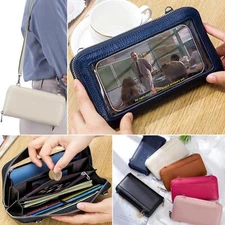 Touch Screen Bag RFID Blocking Wallet Womens Crossbody Cell Phone Shoulder Purse