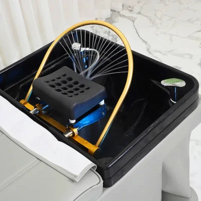 UYOYOUS Head Massage Shampoo Basin Rack W/ Pillow Head Spa Relief Hair Shampoo Kits UK