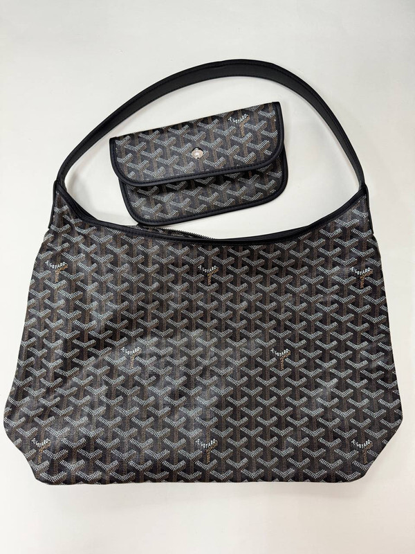 Goyard Boheme Hobo PM Bag Black Pre Owned | eBay