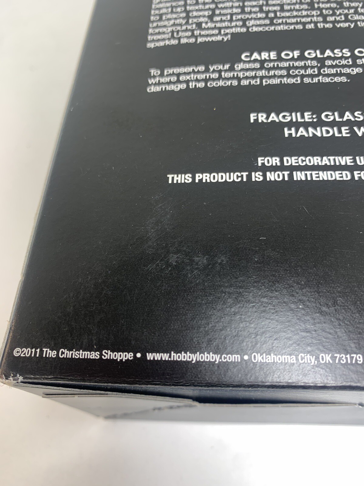 The Christmas Shoppe Red Glass Ornaments 6 Ornaments